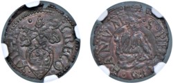 GREGORIO XIII, Ugo Boncompagni (1572-1585) - Quattrino 1572, Fano