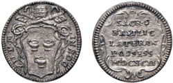 INNOCENZO XII, Antonio Pignatelli (1691-1700) - 1/2 Grosso 1692, Roma
