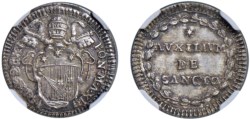 PIO VI, Giovanni Angelo Braschi (1775-1799) - Grosso 1787, an. XIII, Roma