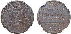 PIO VII, Gregorio Luigi Barnaba Chiaramonti (1800-1823) - Baiocco 1802, an.II, Roma