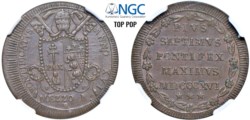PIO VII, Gregorio Luigi Barnaba Chiaramonti (1800-1823) - 1/2 Baiocco 1816, an. XVI, Roma