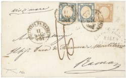 Antichi Stati Italiani - Napoli - Province Napoletane - Sovracoperta di lettera (F6a + 20b)