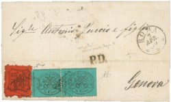 Antichi Stati Italiani - Stato pontificio - Lettera (25 + 25h + 26 cat.700)