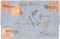 Antichi Stati Italiani - Napoli - Lettera (3 + 7 + 10 + 12 cat. 7.000)