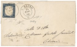 Antichi Stati Italiani - Sardegna - Lettera (15c - P.ti R1 cat.16500)