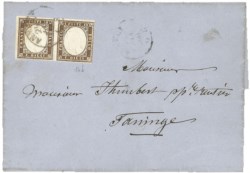 Antichi Stati Italiani - Sardegna - Annulli Savoia - 10 cent (14b)