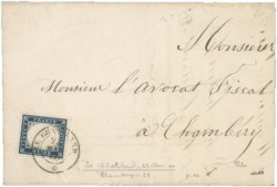 Antichi Stati Italiani - Sardegna - Annulli Savoia - 20 cent (15C)