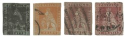 Antichi Stati Italiani - Toscana - 1851/1852 - Lotto di 9 valori della prima emissione