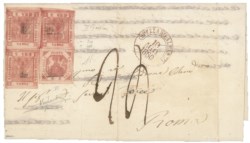 Antichi Stati Italiani - Napoli - Lettera (7c + 9a cat.45000+)