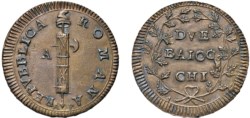 ANCONA - PRIMA REPUBBLICA ROMANA (1798 - 1799) - 2 baiocchi, I tipo