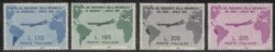 Repubblica - 1961 - Serie Gronchi (Sassone 918/921) - serie completa dei francobolli emessi in occasione del viaggio del Presidente della Repubblica in Sud America