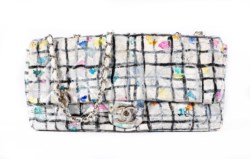 Borsa Jumbo Timeless Single Flap - Rainbow Graffiti