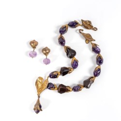 Collana e orecchini vintage Rive Gauche