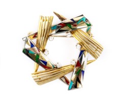 Spilla in oro giallo 18kt