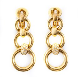 Orecchini pendenti in oro giallo 18kt