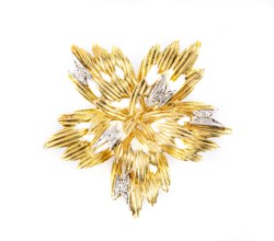 Spilla in oro giallo 18kt