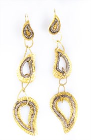 Orecchini pendenti in oro giallo 18kt