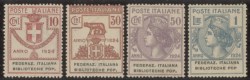 Regno - Vittorio Emanuele III - 1924 - Parastatali - Federaz. Italiana Biblioteche Pop. (34/37)