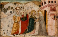Scuola italiana del secolo XIV - La Visitazione