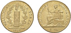 GENOVA - REPUBBLICA LIGURE (1798-1805) - 96 lire 1804.