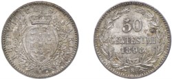 SAN MARINO - Vecchia monetazione (1864-1938) - 50 centesimi 1898, Roma.