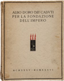 ALBO D'ORO DEI CADUTI PER LA FORMAZIONE DELL'IMPERO