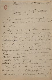 CRISPI FRANCESCO - Lettera manoscritta