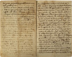 SAFFI AURELIO DI SAN VARANO DI FORLÌ - Lunga lettera manoscritta
