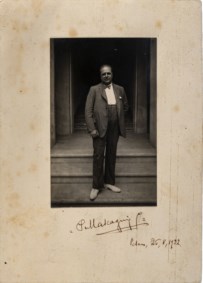 FOTOGRAFIA MASCAGNI con autografo su cartoncino di supporto del compositore Pietro Mascagni