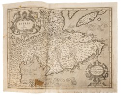 ANTICA CARTA GEOGRAFICA - ISTRIA, olim Iapidia