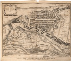 ANTICA STAMPA CUNEO - Cony, a strong city of Piedmont in the States of Savoy from Mr Tindal's continuation of Mr Rapin's History of England