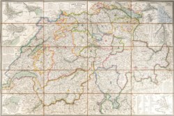 CARTE ROUTIERE DE LA SUISSE (A COLORI)