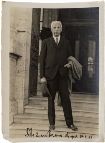 STRAUSS RICHARD (1864 - 1949) - FOTOGRAFIA DEL GRANDE MUSICISTA CON FIRMA AUTOGRAFA