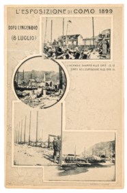 CARTOLINA COMO - L'ESPOSIZIONE DI COMO DEL 1899