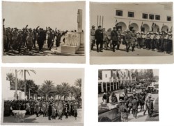 LOTTO n. 4 FOTOGRAFIE RAFFIGURANTI LA VISITA DI Vittorio Emanuele III in LIBIA