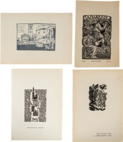 LOTTO n.4 XILOGRAFIE - Adolfo De Carolis, Diego Donati, Ottmar Premstaller, Antal Fery