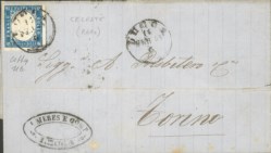 Regno - Vittorio Emanuele II - 15 cent celeste latteo (11d)