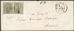 Regno - Vittorio Emanuele II - Bustina da Pallanza 9 giu. 70