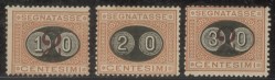 Regno - Umberto I - 1890/1891 - Mascherine (17/19)