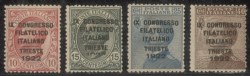Regno - Vittorio Emanuele III - 1922 - Congresso Filatelico (123/126)