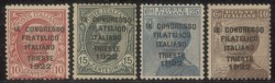 Regno - Vittorio Emanuele III - 1922 - Congresso Filatelico di Trieste (123/126)