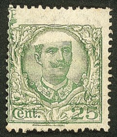 Regno - Vittorio Emanuele III - 1926 - 25 cent Floreale verde e verde oliva