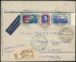 Regno - Vittorio Emanuele III - 1933 - Crociera Aerea del Decennale