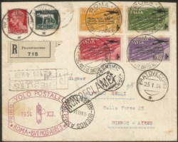 Regno - Vittorio Emanuele III - 1934 - Primo Volo Roma Buenos Aires