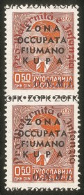 Occupazioni II guerra mondiale - Zona Fiumano Kupa - 1942 - Rosso + Bruno - 50 para ONMI (36 + 39/I)