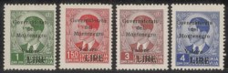 Occupazioni II guerra mondiale - Montenegro - 1942 - Francobolli di Jugoslavia soprastampati (40/48)