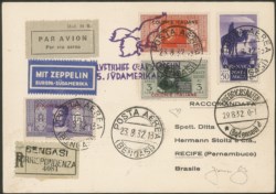Colonie - Emissioni generali - 1932 - Graf Zeppelin 5° Sudamerikafahrt