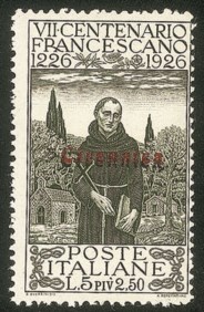 Colonie - Cirenaica - 1926 - 5 lire S. Francesco (31a)