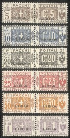Colonie - Libia - 1915/1924 - Pacchi Postali Nodo di Savoia (1/13)
