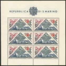 San Marino - 1952 - Foglietto Giornata Filatelica (14)